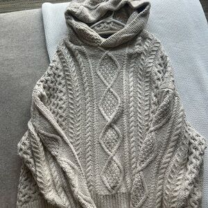 Essentials Cable Knit Sweater in Gray